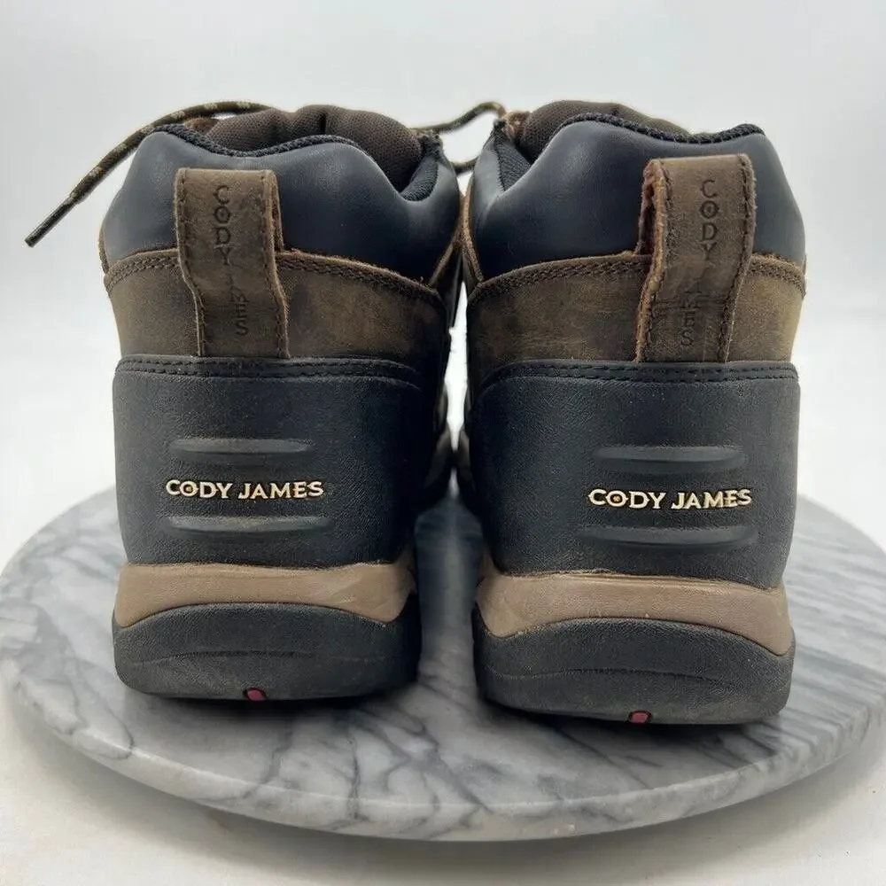 Cody James Mens 11‎ Boots Brown Work Lace Up Waterproof Mid Top Shoes BCJ0WR0W53